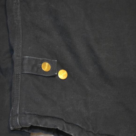 Vintage Carhartt Detroit Jacket J01 Made USA Blk Duck Quilted Lined Men’s Large - Picture 16 of 16